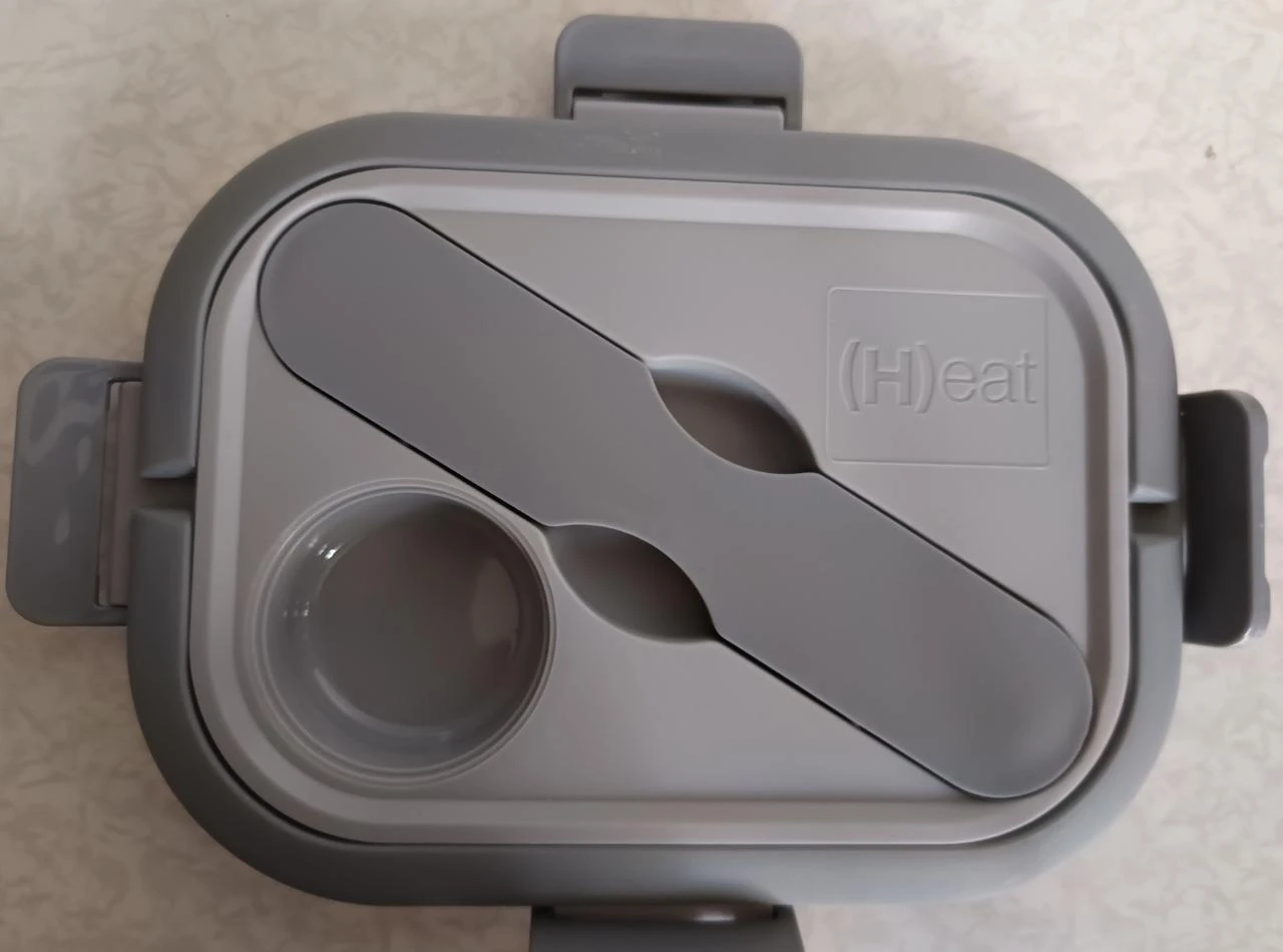 Retractable Silicone Waterproof Heated Lunch Box with Complete 3-in-1 Utensil Set – photo 4